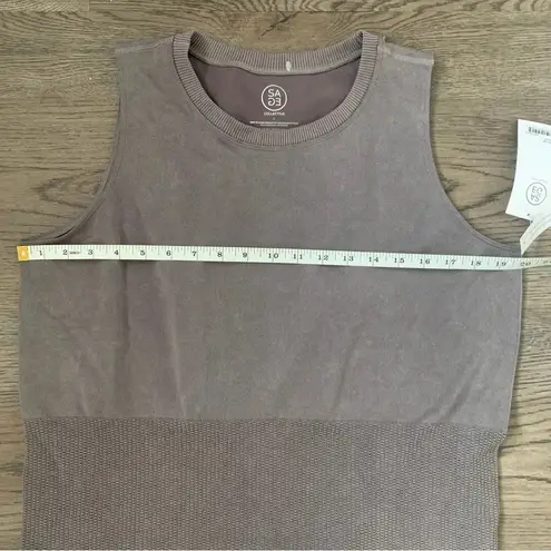 Sage Collective Mesh Boxy Seamless Tank