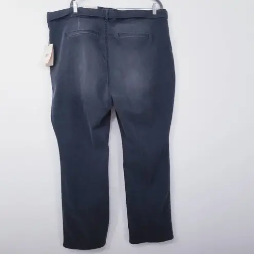 NYDJ Lift Tuck Marilyn Straight High Rise Tie Belt