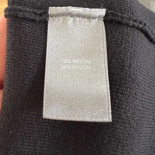 NWT Marled Black Square Neck Tank with Corset Seaming Size Small