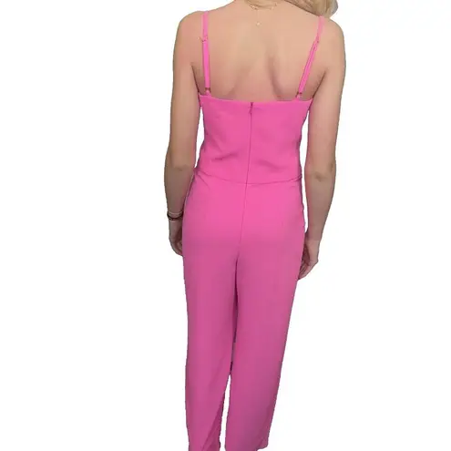 Trina Turk  Bubblegum Neon Pink Preppy Designer Classy Jumpsuit size 0 - Image 7