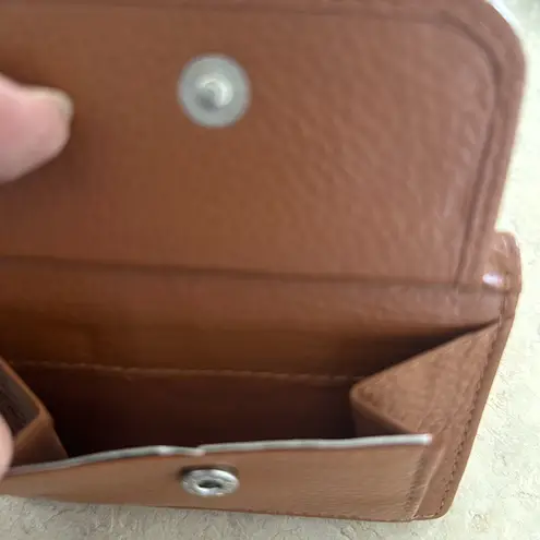 Vera Pelle 🇮🇹 Womens Grain Leather Mini Trifold Wallet Small RFID Blocking