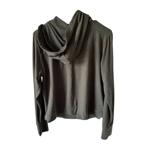 Zobha Women's Green Full Zip Hoodie Standard Size M Lightweight Casual Fall - Image 2