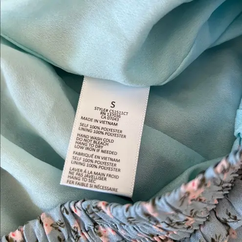 Paper Crane  Floral Ruffle Skort Blue Multicolor Print Size Small NWT