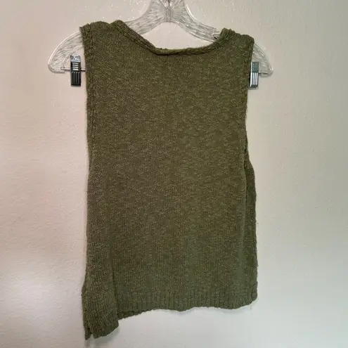 J.Crew  Green Tank Top Cotton Summer Festival Lounge‎ Casual Boho Minimal