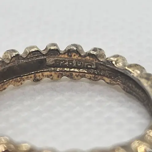 Vintage UTC Gold Plated Sterling Silver & Amethyst Ring (5.75) Purple