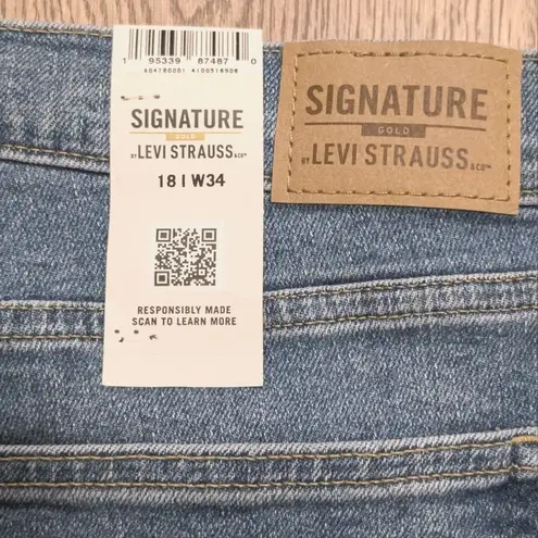 Levi's NEW  Jeans Plus 18‎ 2X Straight High Rise Denim Pants Gold Heritage NWT