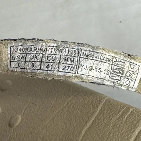 Vionic Karina Sandals Womens Size 10 Tan Snake Print Thong Arch Support Ring