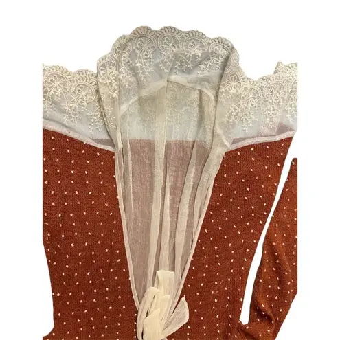 A’reve sweater rust color size small Orange