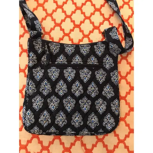 Vera Bradley Crossbody Bag Handbag Purse Calypso Blue Zipper Pocket Quilted