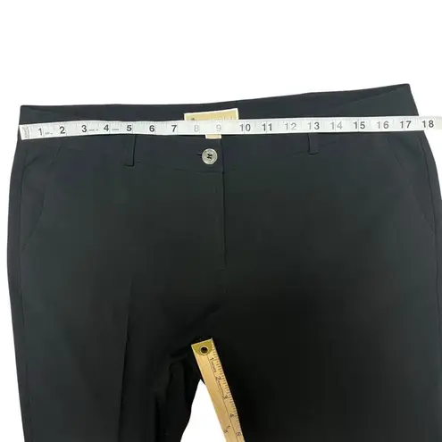 Michael Kors Black Pleated Front Pants Size 10 Casual Slacks Career Business