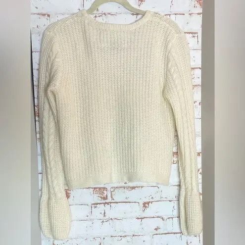 Superdry  Cream Cable Knit Sweater