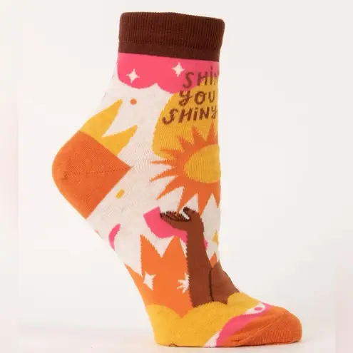 Blue Q Shine On You Crazy Shiny Thing Women’s Ankle Socks by Fun Gift! 🎁 NWT