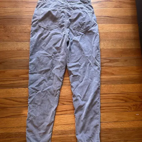 American Eagle  Grey Corduroy Mom Jeans | High-Waist Vintage Fit