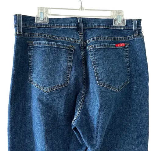 NYDJ Tummy Tuck Jeans Women's Size 16 Made in USA Cropped Denim Straight Leg