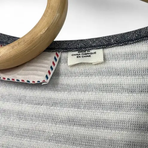 Anthropologie  Postmark  | L | Striped Midi Dress Swim Cover Up T Shirt  Women's