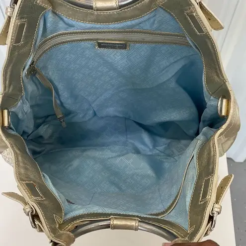 Lanbertson Truex metallic hobo handbag Silver