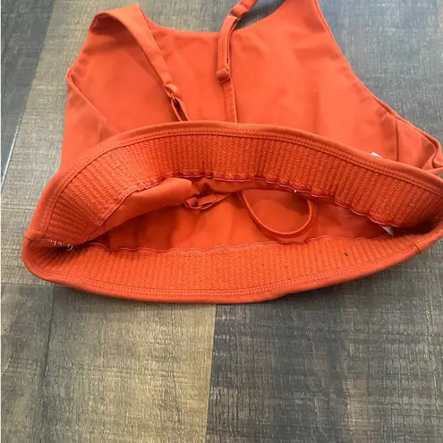 Girlfriend Collective Topanga Bra Orange Size Small