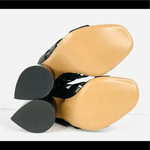 Salvatore Ferragamo Trezze 85mm Block Heel Slingback Leather Sandals Size 7