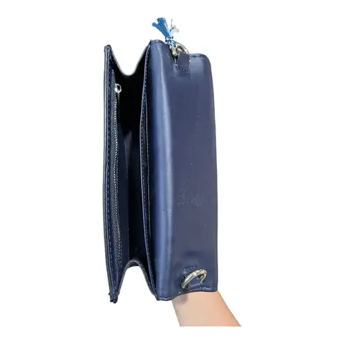 Draper James navy daisy handbag purse clutch without strap