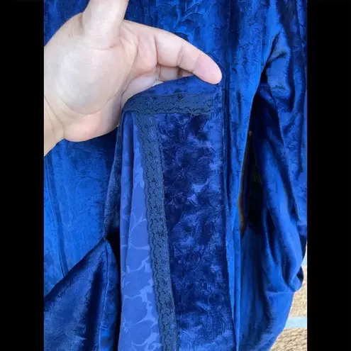 KOOS COUTURE van den AKKER Royal blue velvet dress small