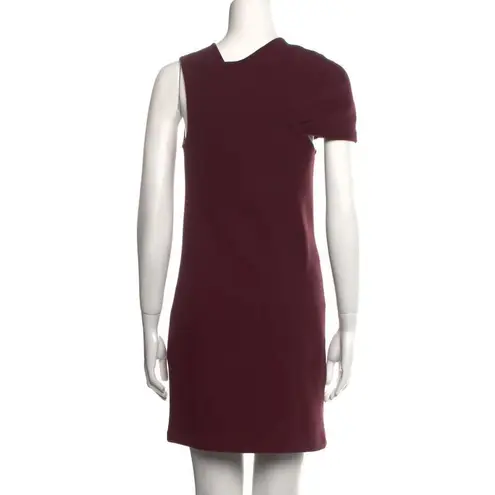 3.1 Phillip Lim 3.1 PHILLIP LIM Virgin Wool Mini Dress Burgundy Twist Sleeve Business Size: 4