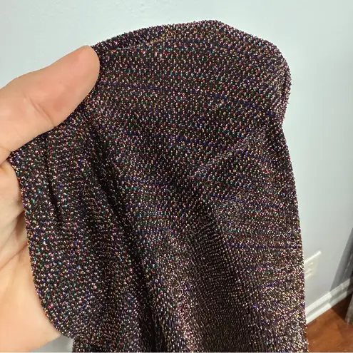 Anthropologie Eri + Ali Encore Shine Metallic Cami Top Gold Size S NWT Black