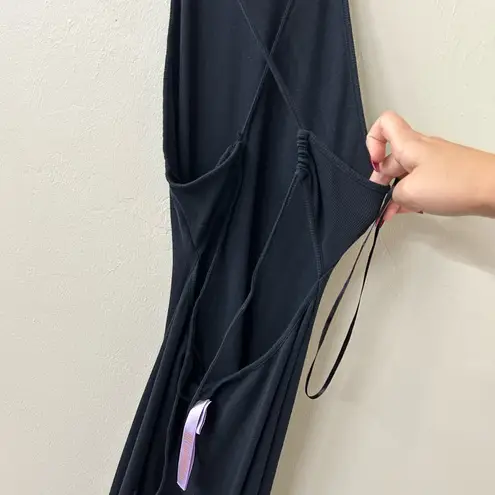 Savage X Fenty Rib Essentials Maxi Slip Black Caviar Sz XL