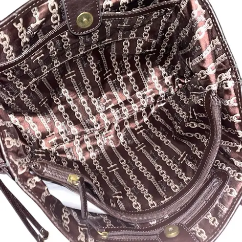 Tignanello Brown Leather Tote Bag