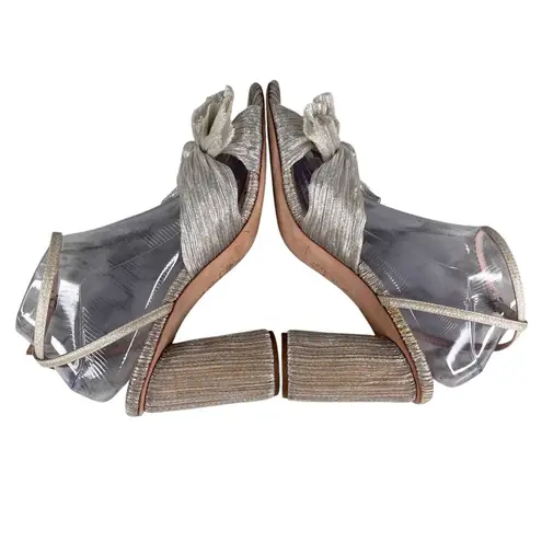 Loeffler Randall Camellia Heels 10 Shiny Champagne