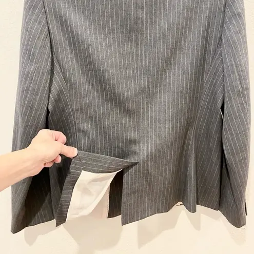 Brooks Brothers “Red Fleece” Wool Tollegno 1900 Pinstripe Suit Jacket Women’s 12