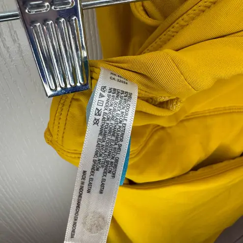 Allihop Vibrant Yellow One Piece with Plunging V