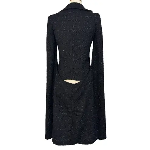 Spirit Halloween CRUELLA DE VIL De Vil Cape Jacket Vest Glitter Woven Dramatic S