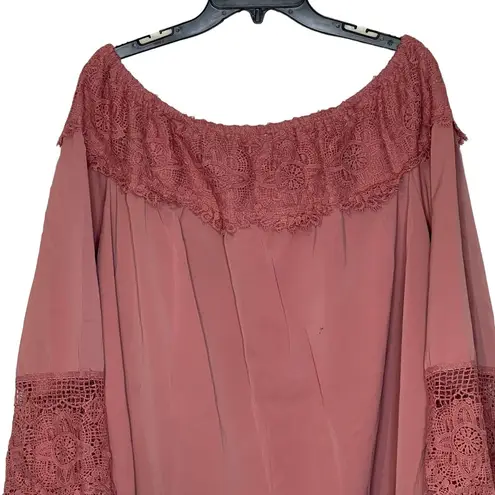 Zanzea Women Sexy Off Shoulder Mini A-Line Swing Dress Crochet Lace Size XL NWT