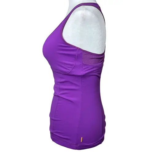 Lucy Size S Womens Purple Racerback Tank Top Breathable & Stretch Fabric