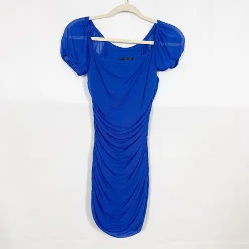 Katie J NYC Junior’s Anya Ruched Mini Dress Sapphire Blue Tween Teen Size undefined