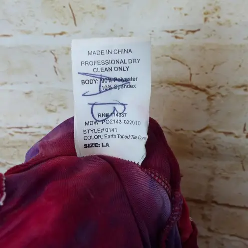 Revolution Dancewear Sleeveless Pink Tie Dye Dress Leggings Style 0141 Size LA