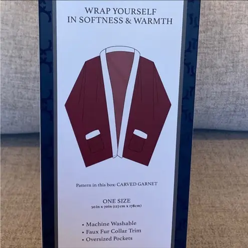 Charter Club Cozy Plush Wrap 50 x 70 Garnet Throw