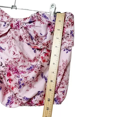 Cami NYC Dedrah Top Primavera Strapless Cropped Bow Front Pink Womens Size S New