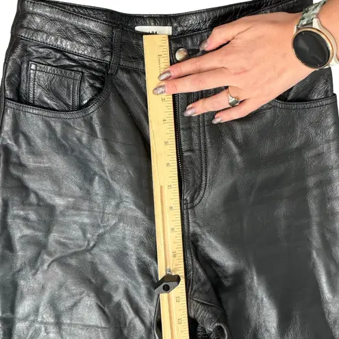 LPA Revolve Black 100% Leather High Rise Lined Slim Tapered Leg Pants Size S
