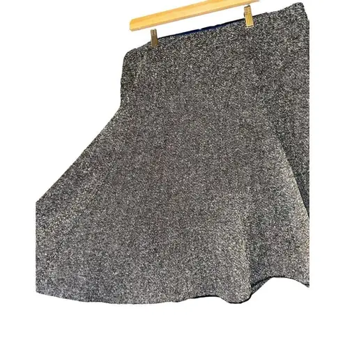 Bisou Bisou Gray Tweed Skirt Knee Length Mermaid Women's 16 Academia Steampunk