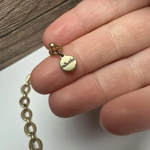 Stella & Dot Melia Blue Petal Rhinestone Multi Color Statement Bib Necklace