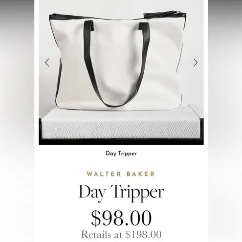 Walter Baker NWT Canvas Tote Weekender Carly Bag