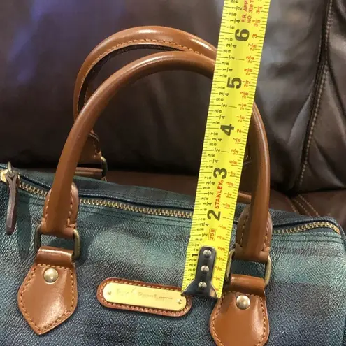 Ralph Lauren  Black Watch Plaid Top Handle Speedy 25 Crossbody Top Handle Bag