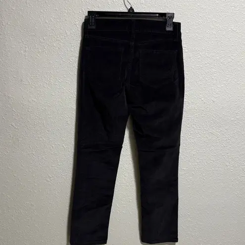 NYDJ Corduroy Pants Women's Size 0P Black Slim Fit Stretch Skinny Curduroy