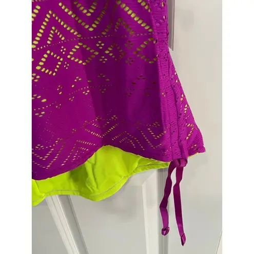 Jo&Jax Jo+Jax BoHo Swimsuit Cover-Up Women's Medium M 6-8 Wildberry/Citron Swim Coverup