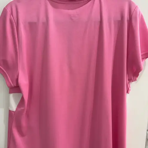 IZOD Performance Golf Pink and White Polo Shirt XL DriFit Cool Fx