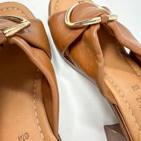Bella Vita NEW Bella-Vita Chi-Italy Whiskey Leather Buckle Slide Sandal Size 6, MSRP $115