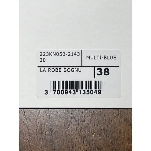 Jacquemus La Robe Sognu Wiggle Maxi Dress in Multi-Blue 38 4 6 New Womens Pencil