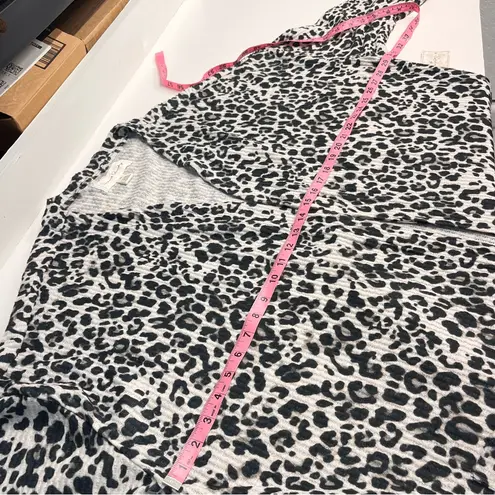 French Laundry NWT 3X cardigan leopard print open front cardigan pockets animal