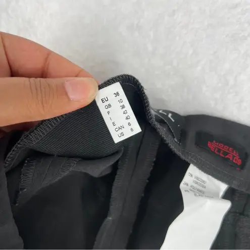 Robell Bella 09 Stretch High Rise Cuffed Pull On Pant Size 6 Gray